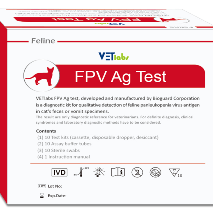Bioguard FPV Ag Test Panleukopenia Kedi Hızlı Test Kiti
