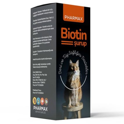 Pharmax Biotin Tüy ve Deri Sağlığı Kedi Vitamin Şurubu 40 ML