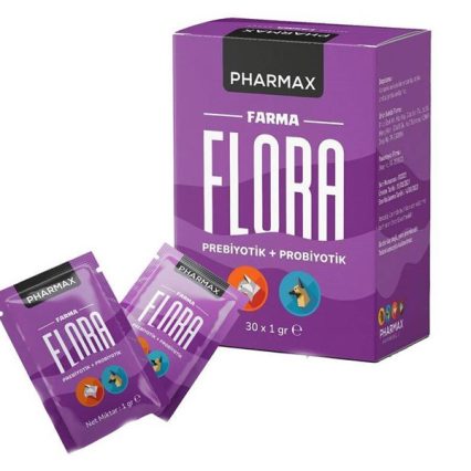 Pharmax Farma Flora Prebiyotik+Probiyotik Kedi Köpek Sindirim Düzenleyici 30x1gr
