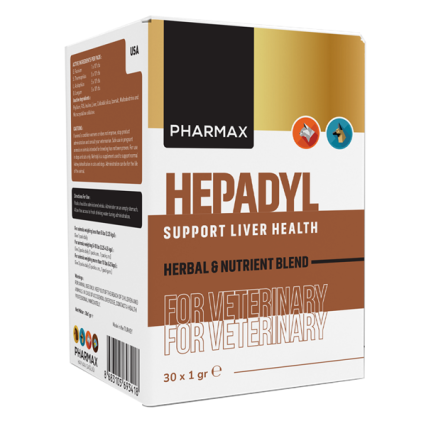 Pharmax Hepadyl Kedi ve Köpek Karaciğer Destekleyici Besin Takviyesi 1x30 Gr