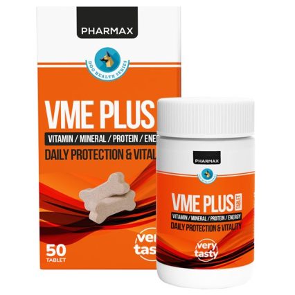 Pharmax VME Plus Vitamin, Mineral, Protein ve Enerji Köpek Vitamini 50 Tablet